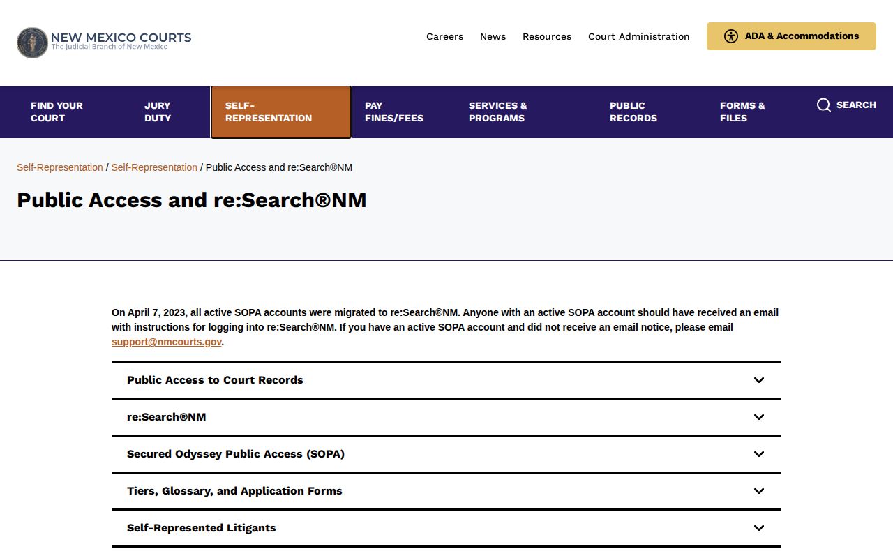 New Mexico court access limits for Sandoval County release records